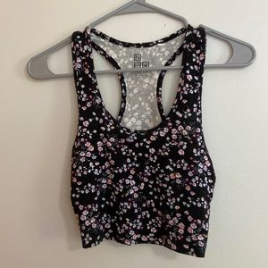 Nollie Floral cropped tank top